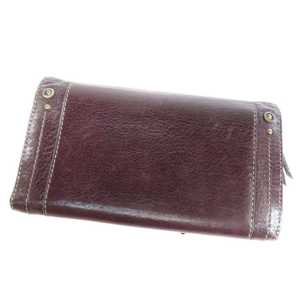 Chloe Long Leather Cadena Motif Wallet